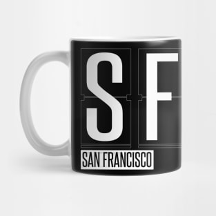 SFO- San Francisco CA Airport Code Souvenir or Gift Shirt Mug